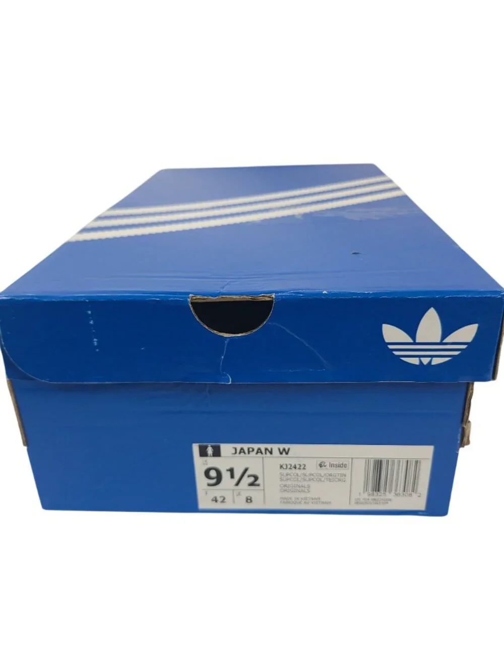 NEW Adidas Originals Women's Japan Denim Sneakers Sz 9.5 US Blue w/ Gold Accents